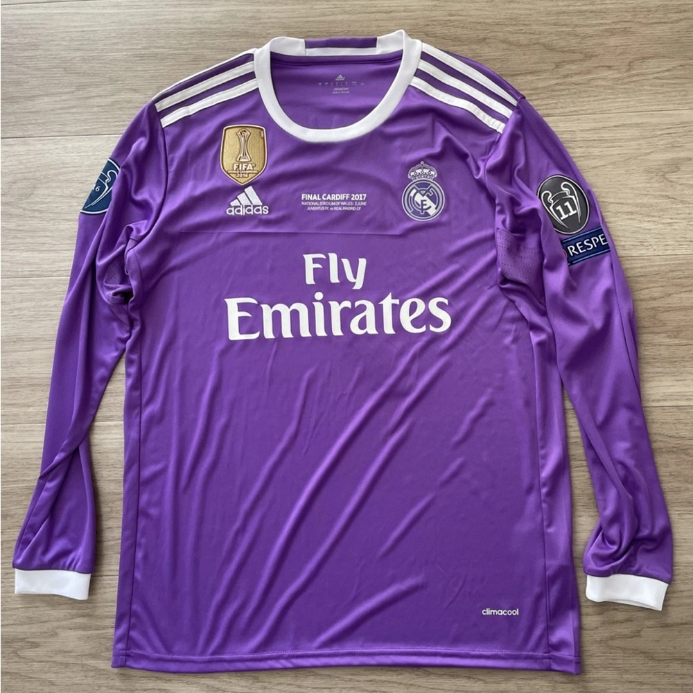 Cristiano Ronaldo jersey Real Madrid purple long sleeve